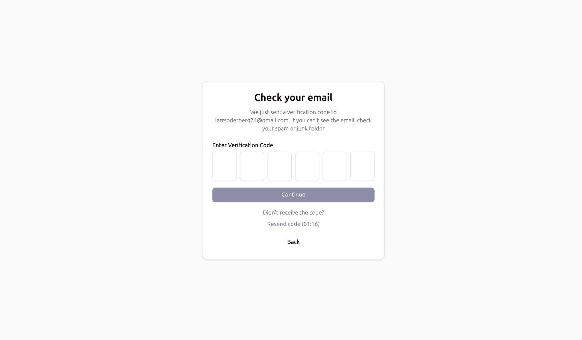 Step 2 — Verify your email
